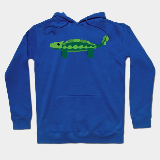 Happy Ankylosaurus Hoodie by MadArtisan